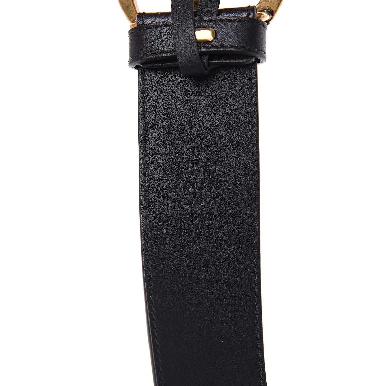 Gucci Calfskin Double G 40mm Belt 85 34 Black 6 of 6