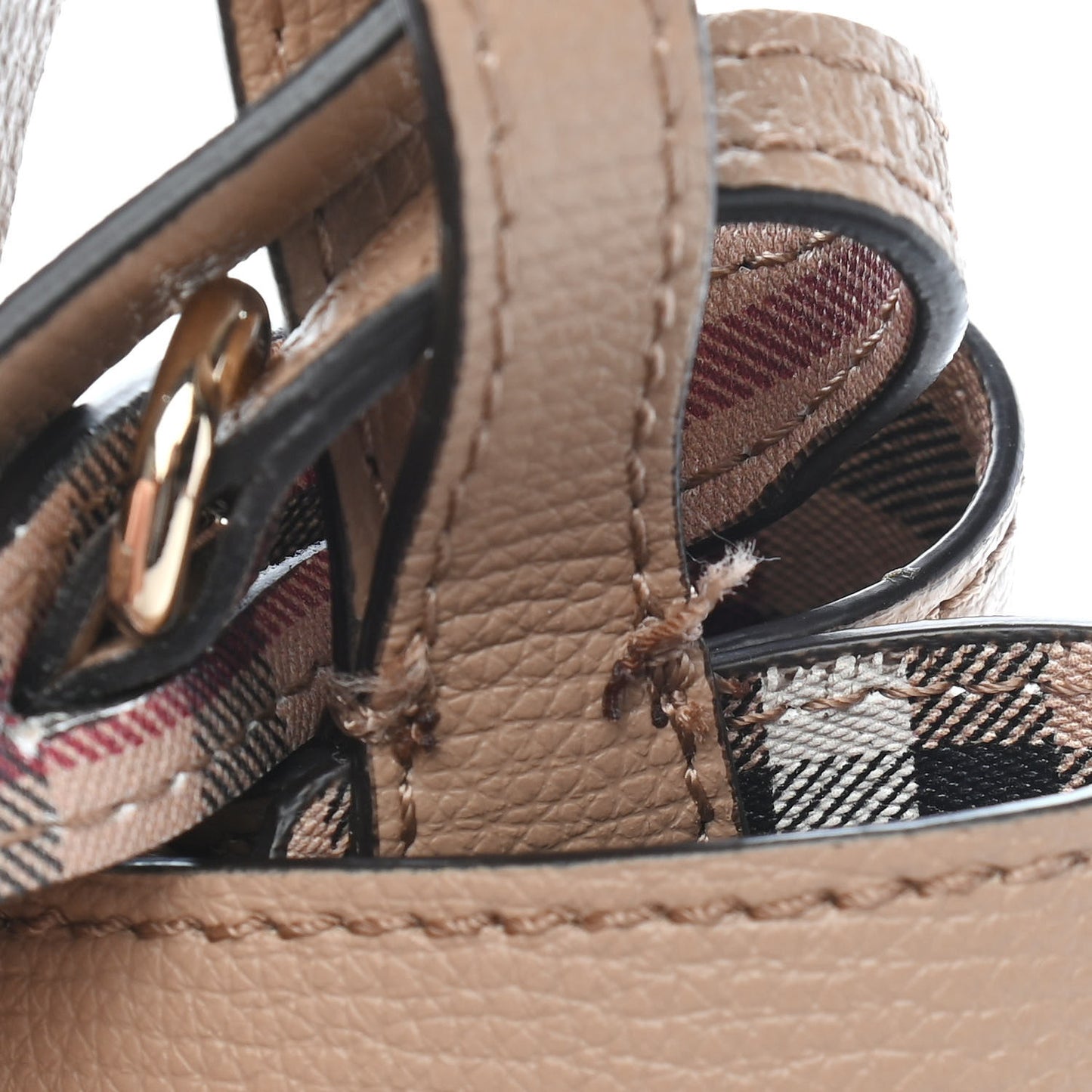 Calfskin Small Lorne Bucket Crossbody Natural