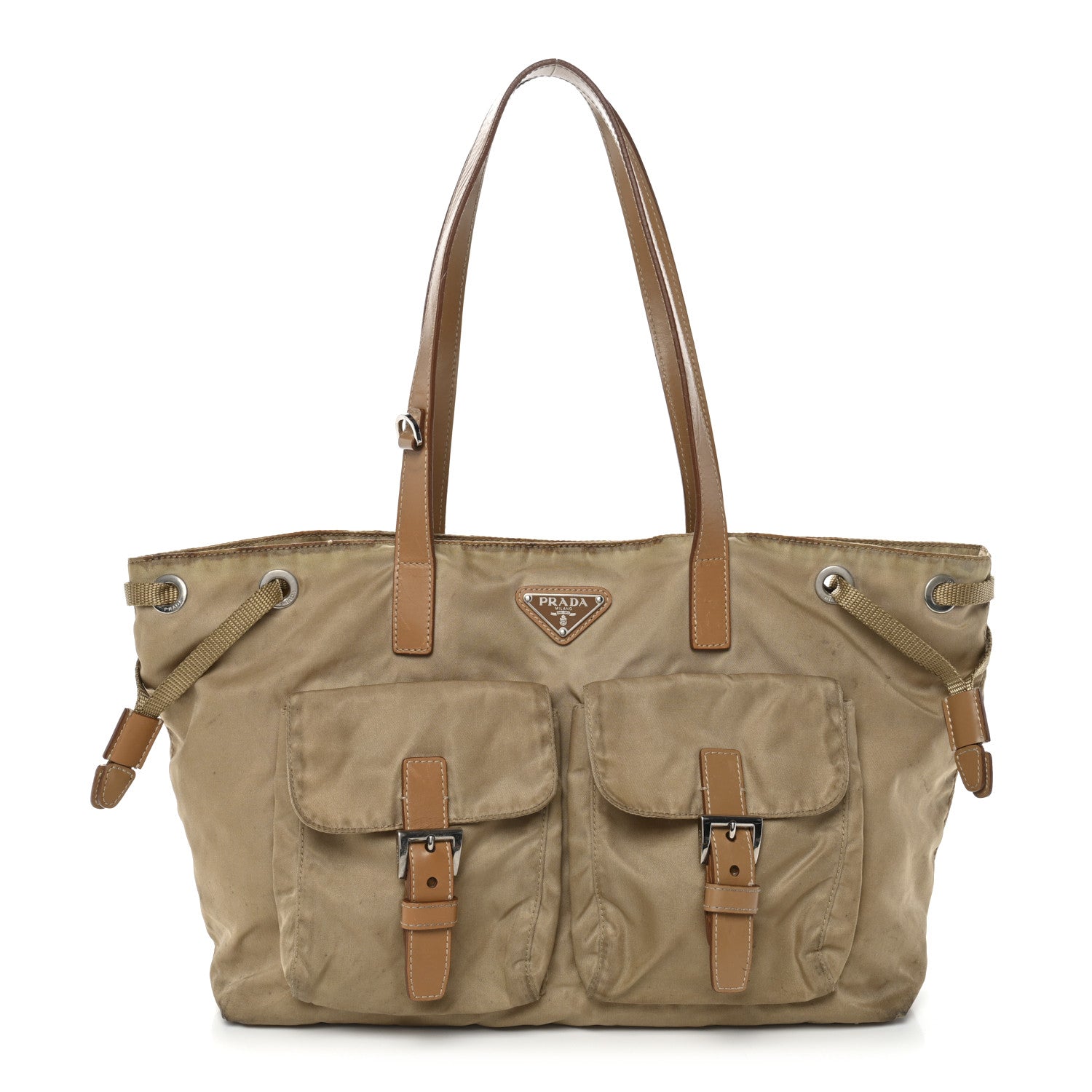 Prada Nylon Vela Shopping Tote Sesamo 1 of 19