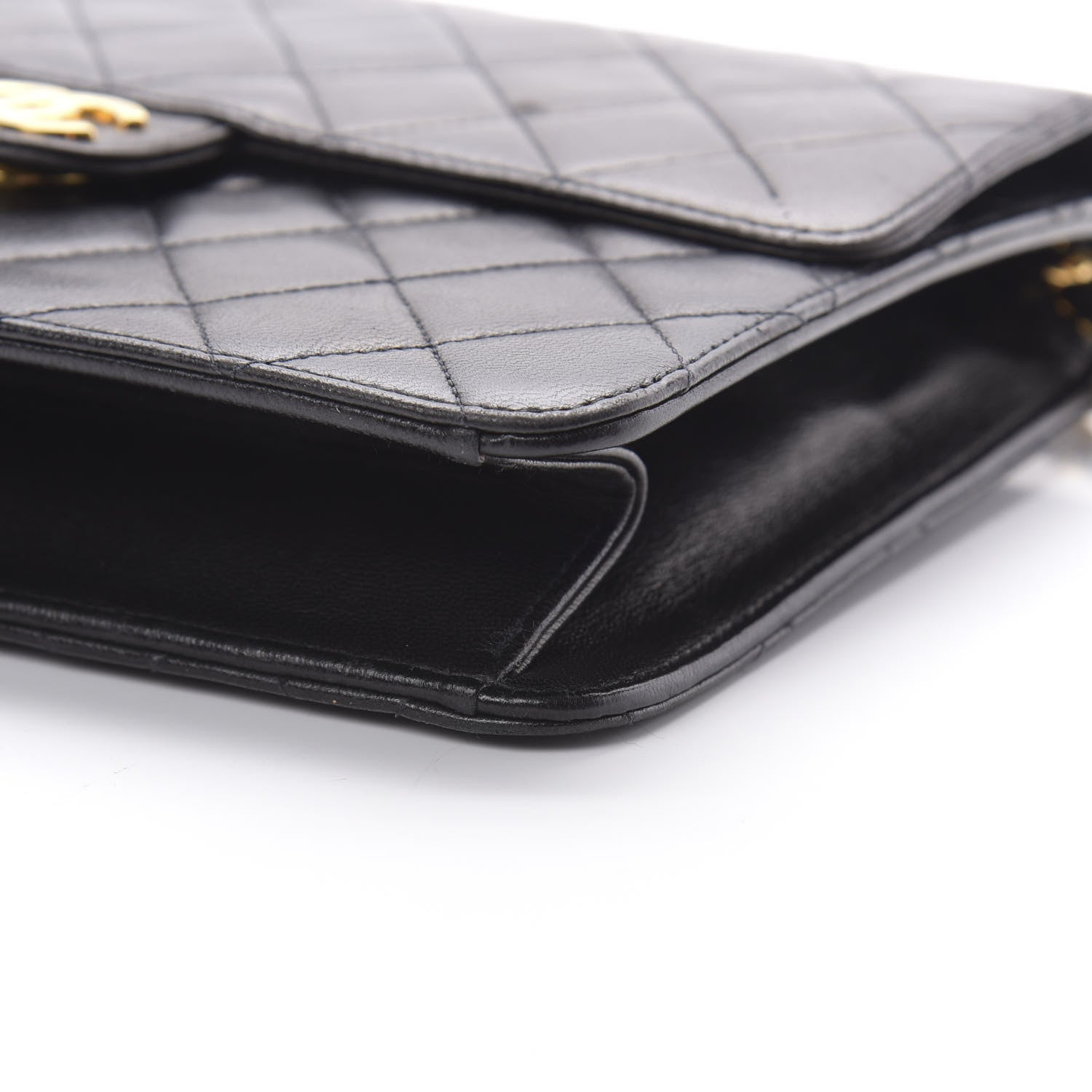 Chanel Lambskin Quilted Small Single Flap Black 11 of 12