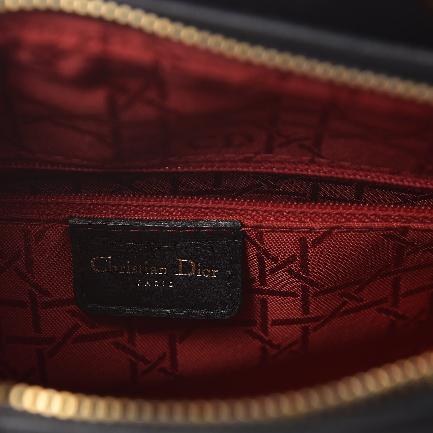 Christian Dior Lambskin Cannage Large Lady Dior Black 6 of 13