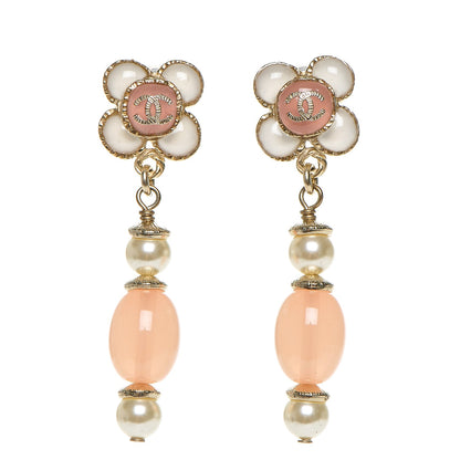 Chanel Gripoix Pearl Dangle Earrings Gold 1 of 4