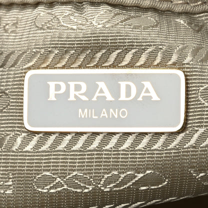 Prada Re-Nylon Saffiano Duet Bucket Crossbody Bag Deserto 7 of 15