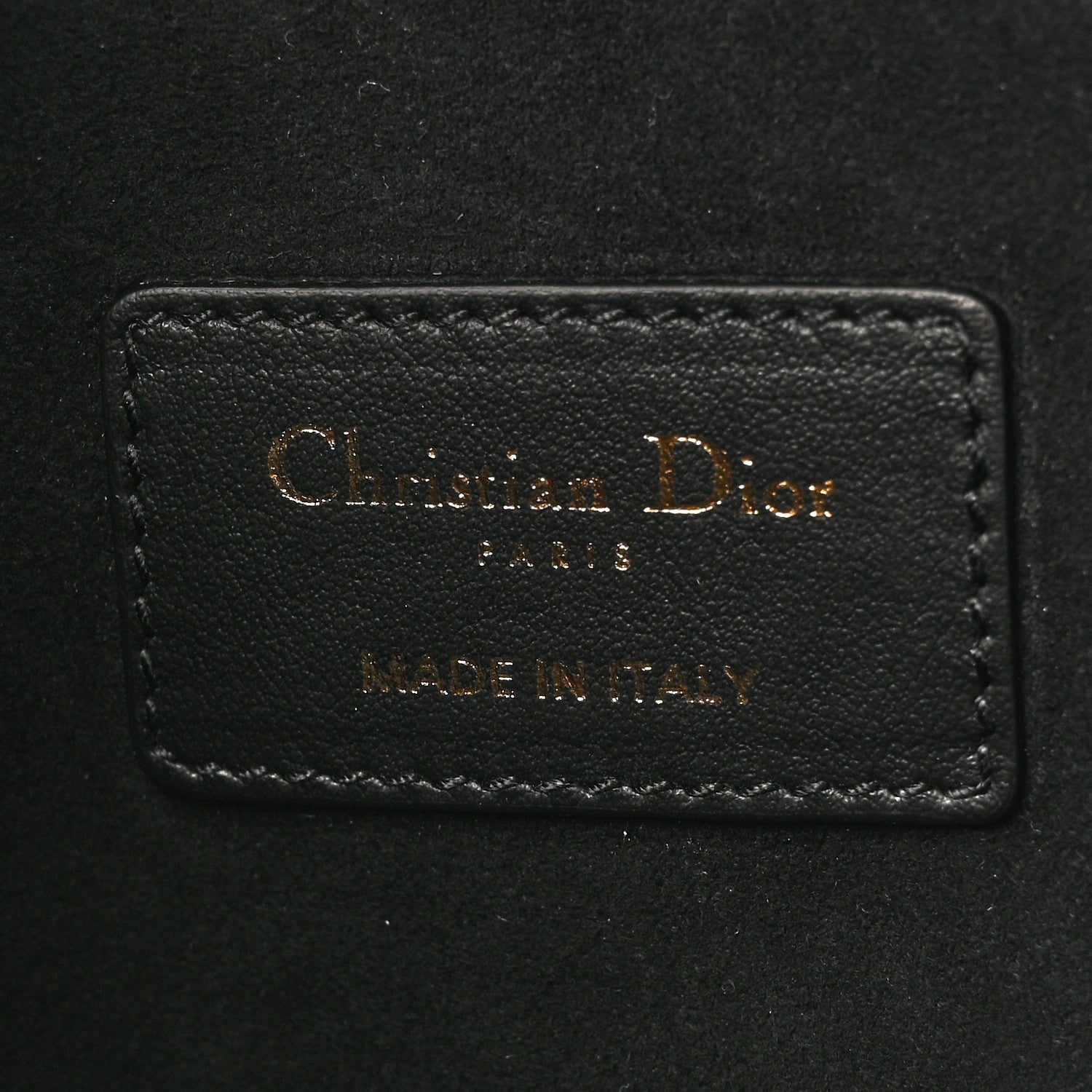 Christian Dior Calfskin Medium Diordouble Zip Pouch Black 7 of 10