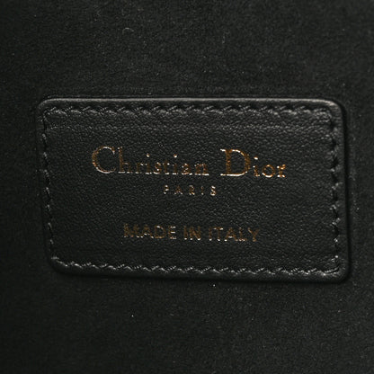 Christian Dior Calfskin Medium Diordouble Zip Pouch Black 7 of 10
