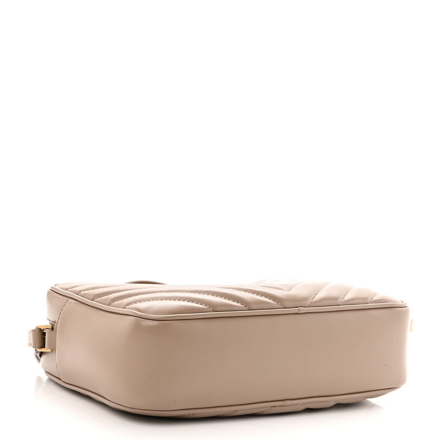 Saint Laurent Calfskin Matelasse Monogram Lou Camera Bag Dark Beige 4 of 10