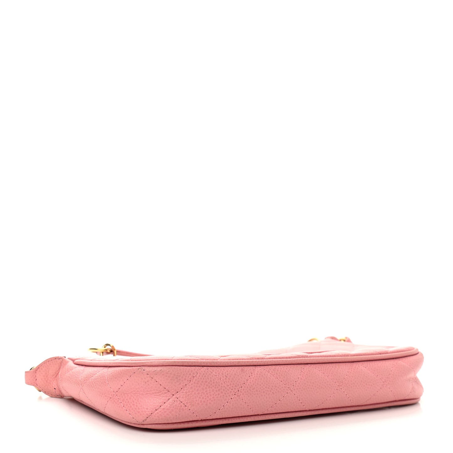 Caviar Quilted Pochette Pink