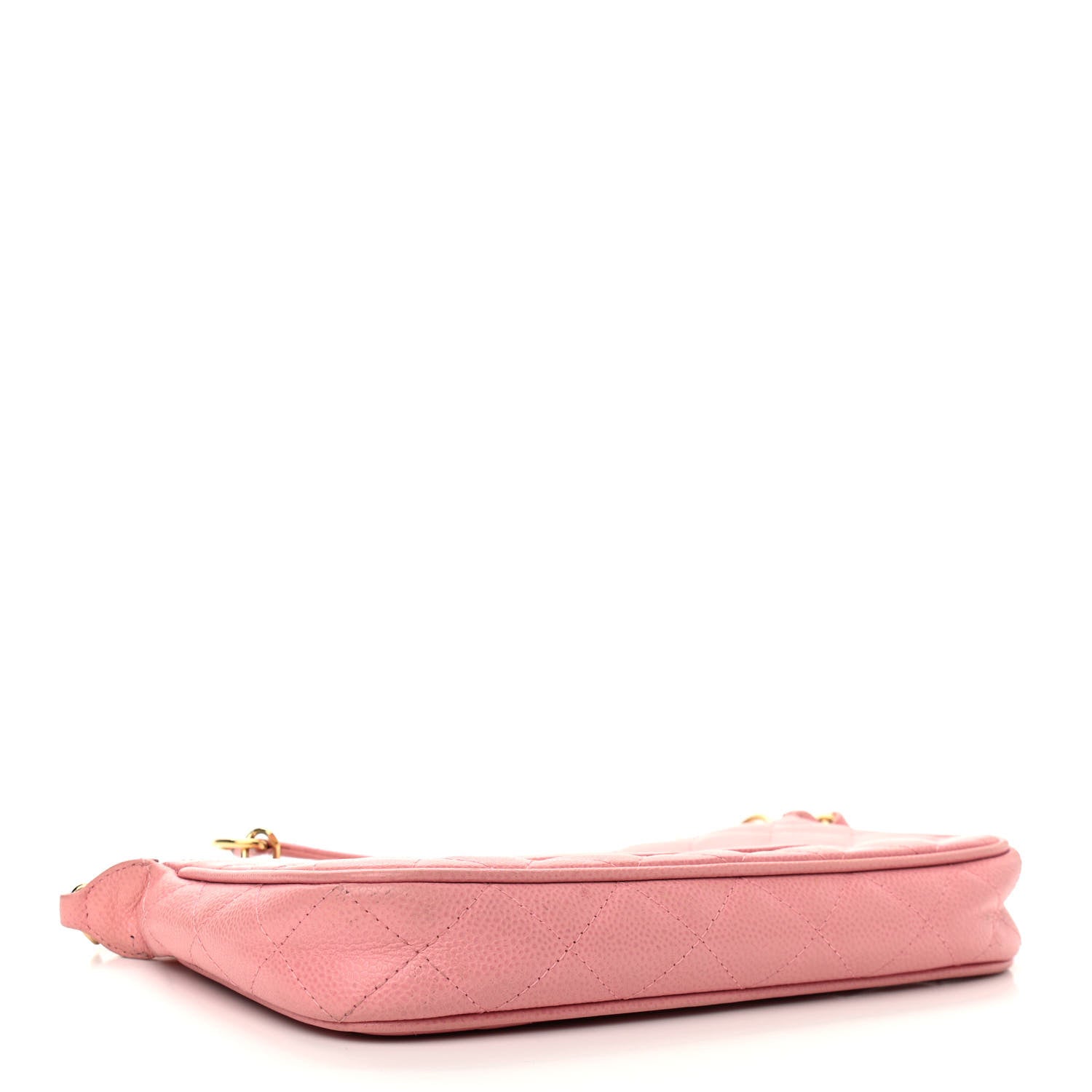 Chanel Caviar Quilted Pochette Pink 4 of 17