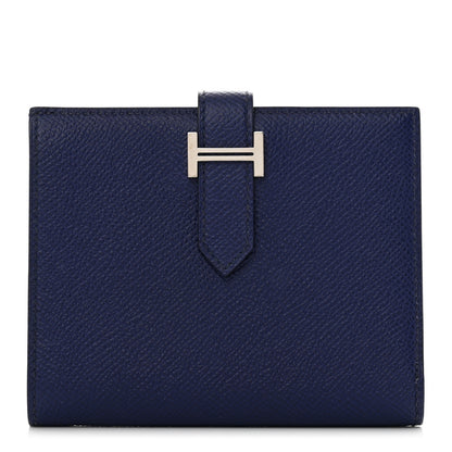 Hermes Epsom Verso Bearn Compact Wallet Bleu Encre Zellige 1 of 7