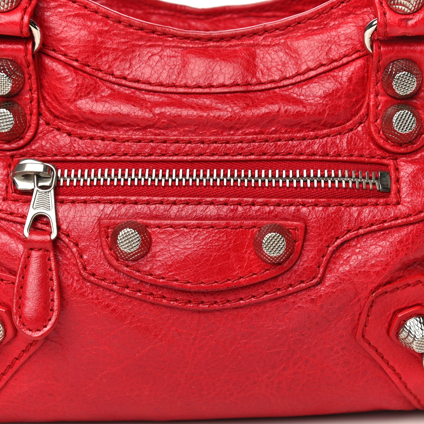 Agneau Giant 12 Silver Hardware Mini City Rouge Cardinal