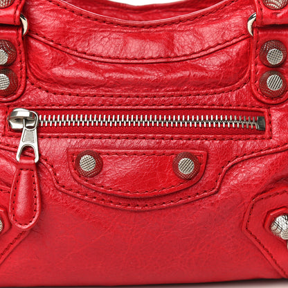 Balenciaga Agneau Giant 12 Silver Hardware Mini City Rouge Cardinal 14 of 25