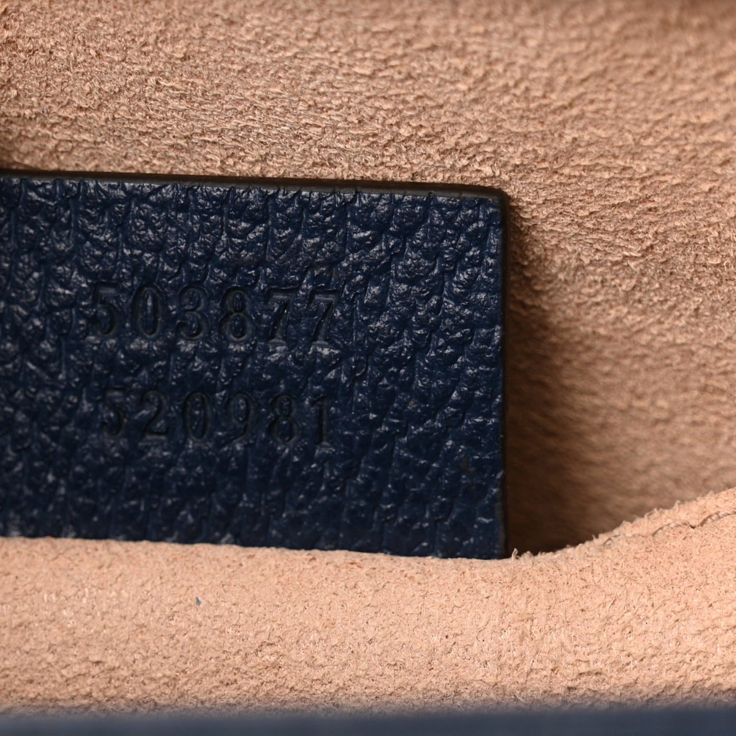 Textured Calfskin Web Small Ophidia Chain Shoulder Bag Blue Agata