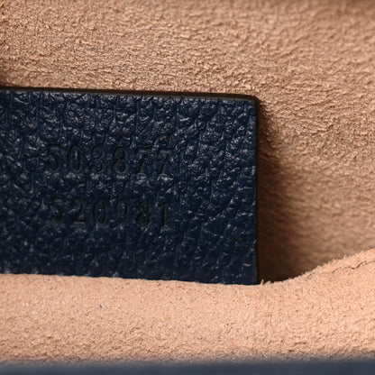 Gucci Textured Calfskin Web Small Ophidia Chain Shoulder Bag Blue Agata 7 of 11