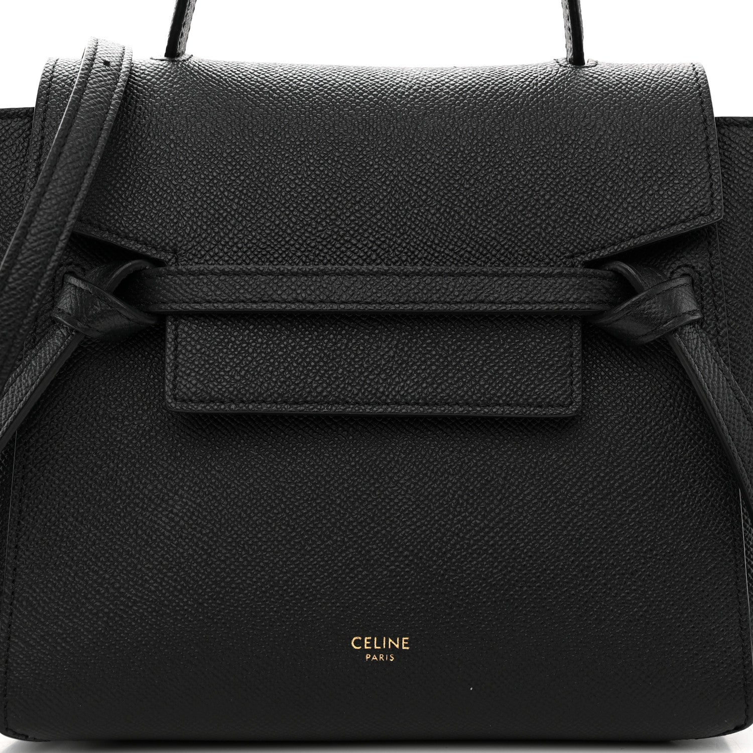 Celine Grained Calfskin Nano Belt Bag Black 8 of 10