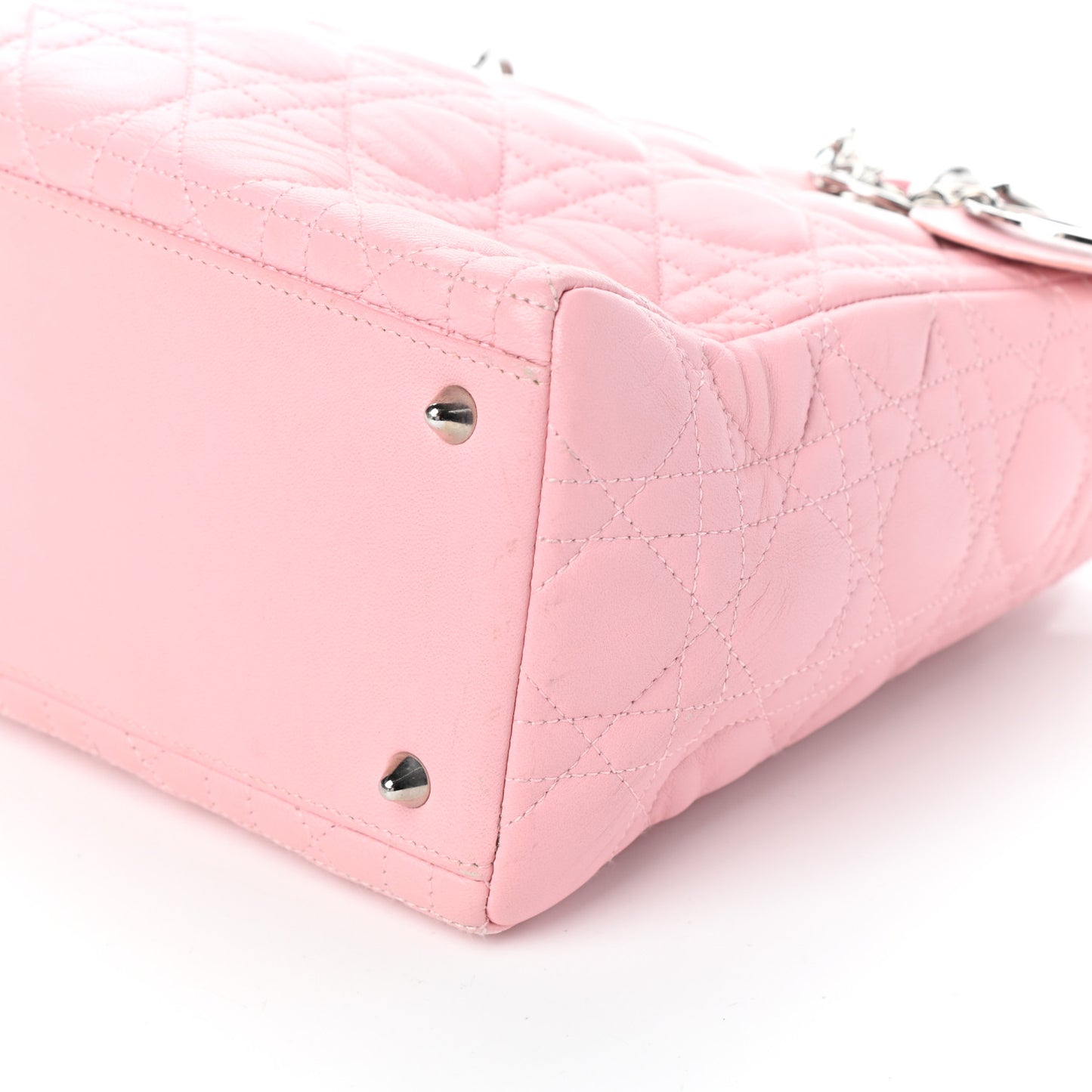 Lambskin Cannage Medium Lady Dior Light Pink