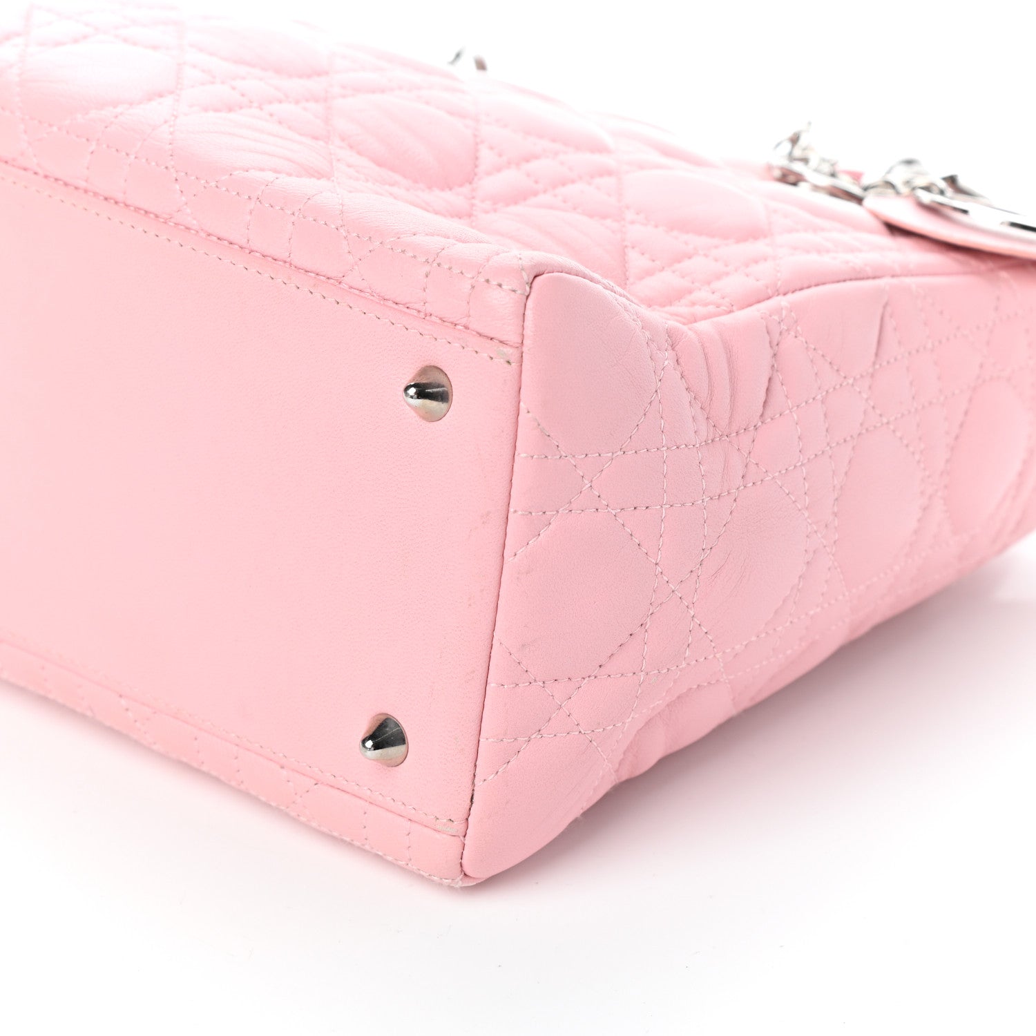 Christian Dior Lambskin Cannage Medium Lady Dior Light Pink 9 of 9