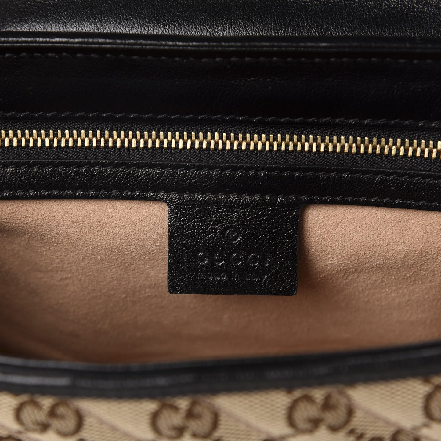Monogram Matelasse Diagonal Small GG Marmont Shoulder Bag Beige Black