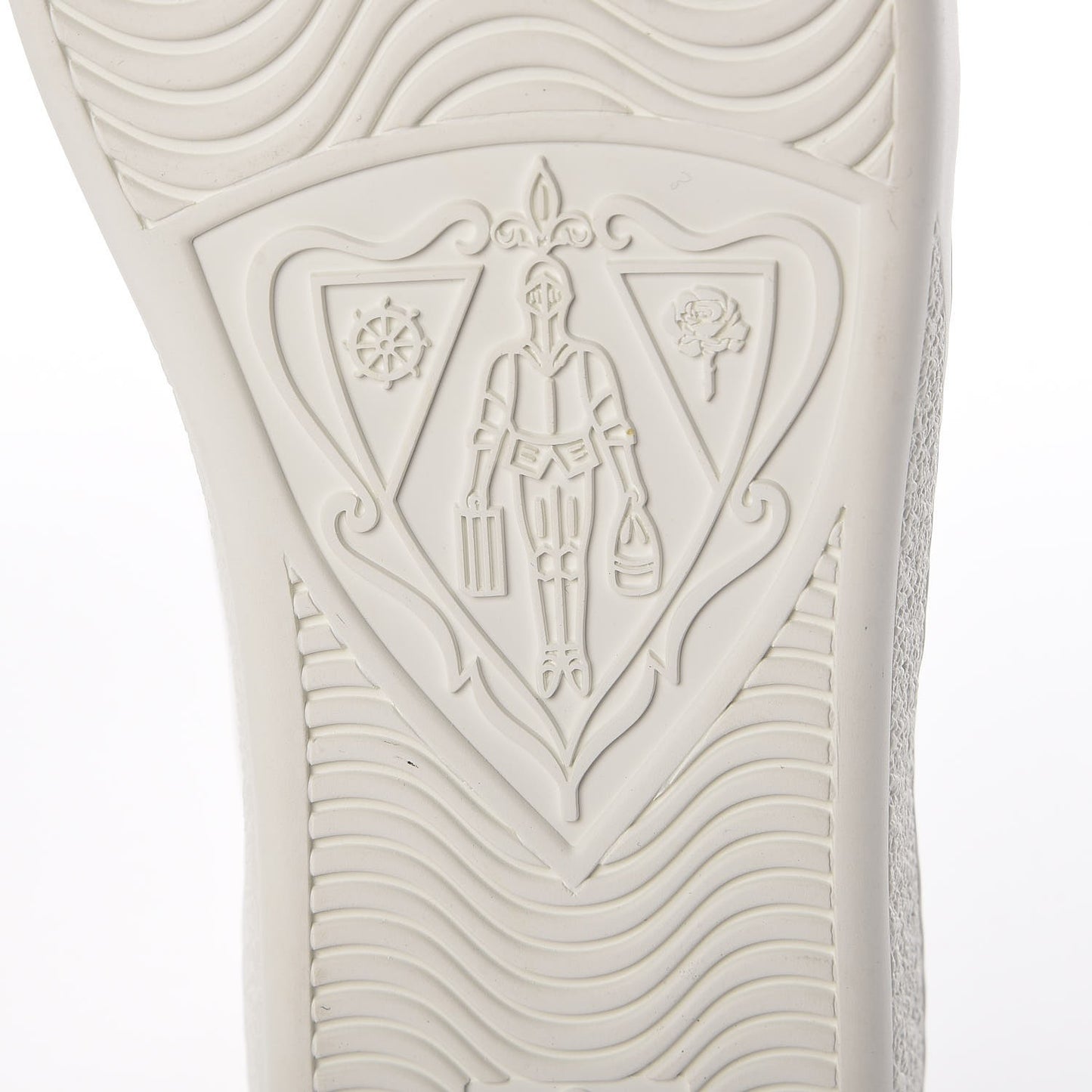 Calfskin Ayers Bee Embroidered Womens Ace Sneakers 36 White Green