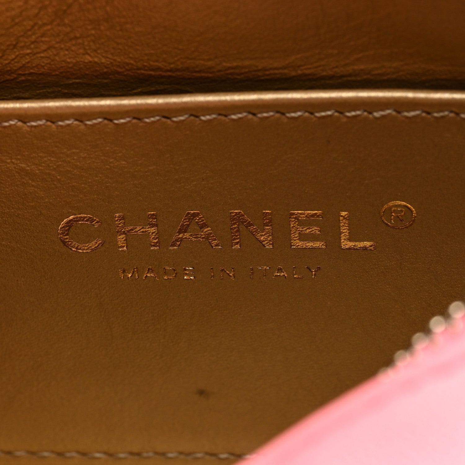 Chanel Lambskin Quilted CC Pearl Crush Camera Case Pink 6 of 10