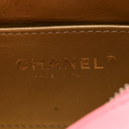 Chanel Lambskin Quilted CC Pearl Crush Camera Case Pink 6 of 10
