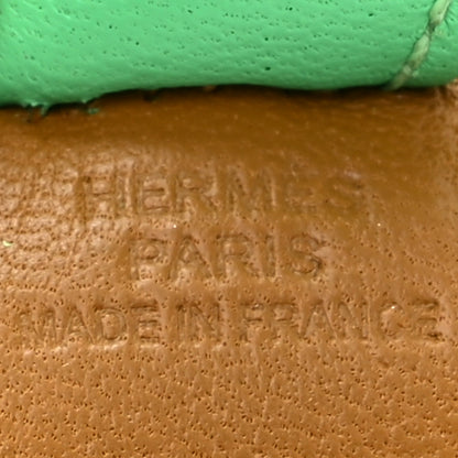 Hermes Milo Lambskin Grigri Rodeo Horse Bag Charm PM Kraft Vert Fizz Vert Comics 3 of 5