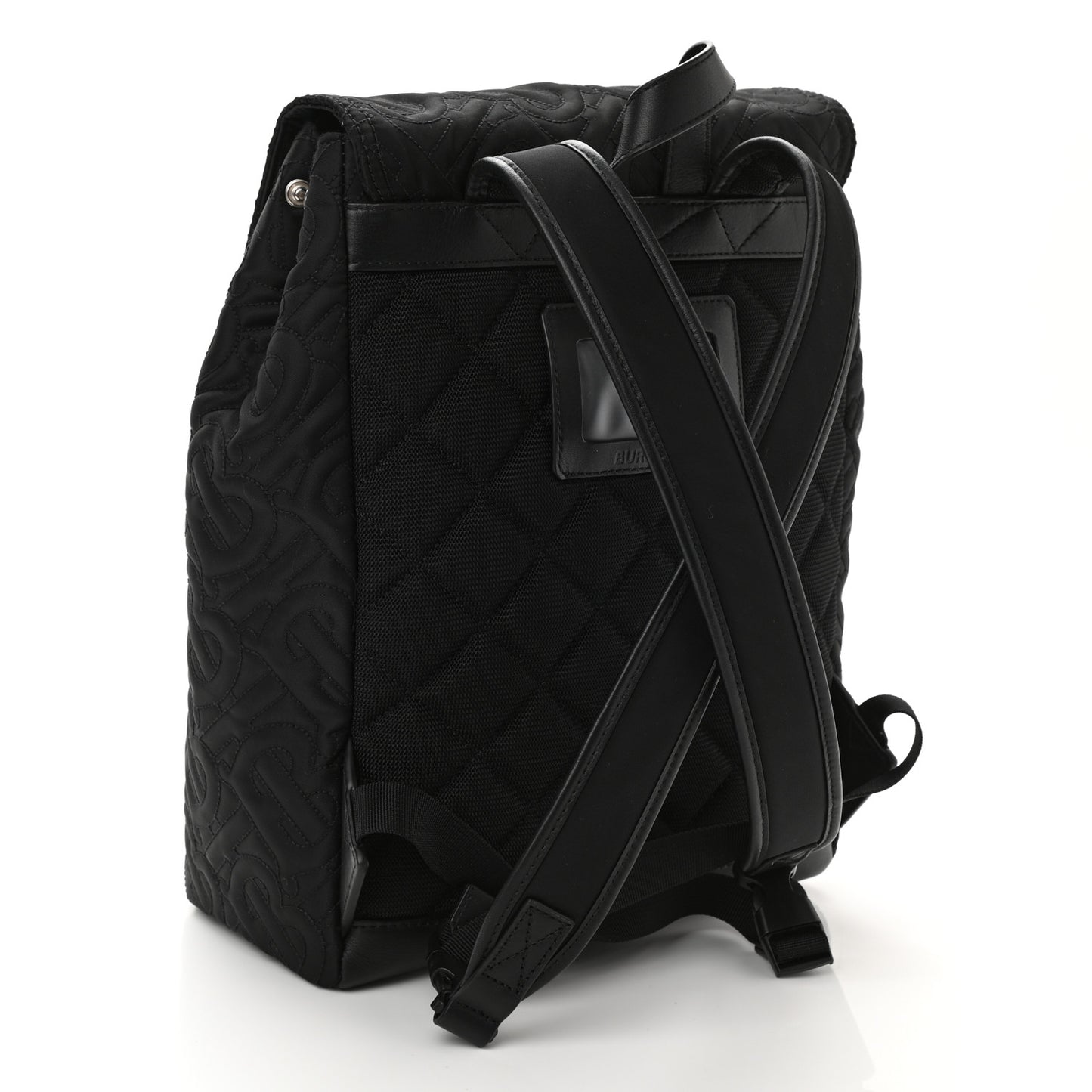 Econyl Logo Quilted Kids Backpack Black