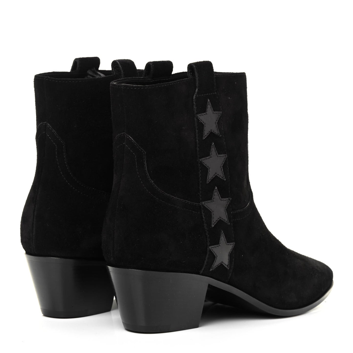 Suede Rock 40 Stars Ankle Boots 35 Black