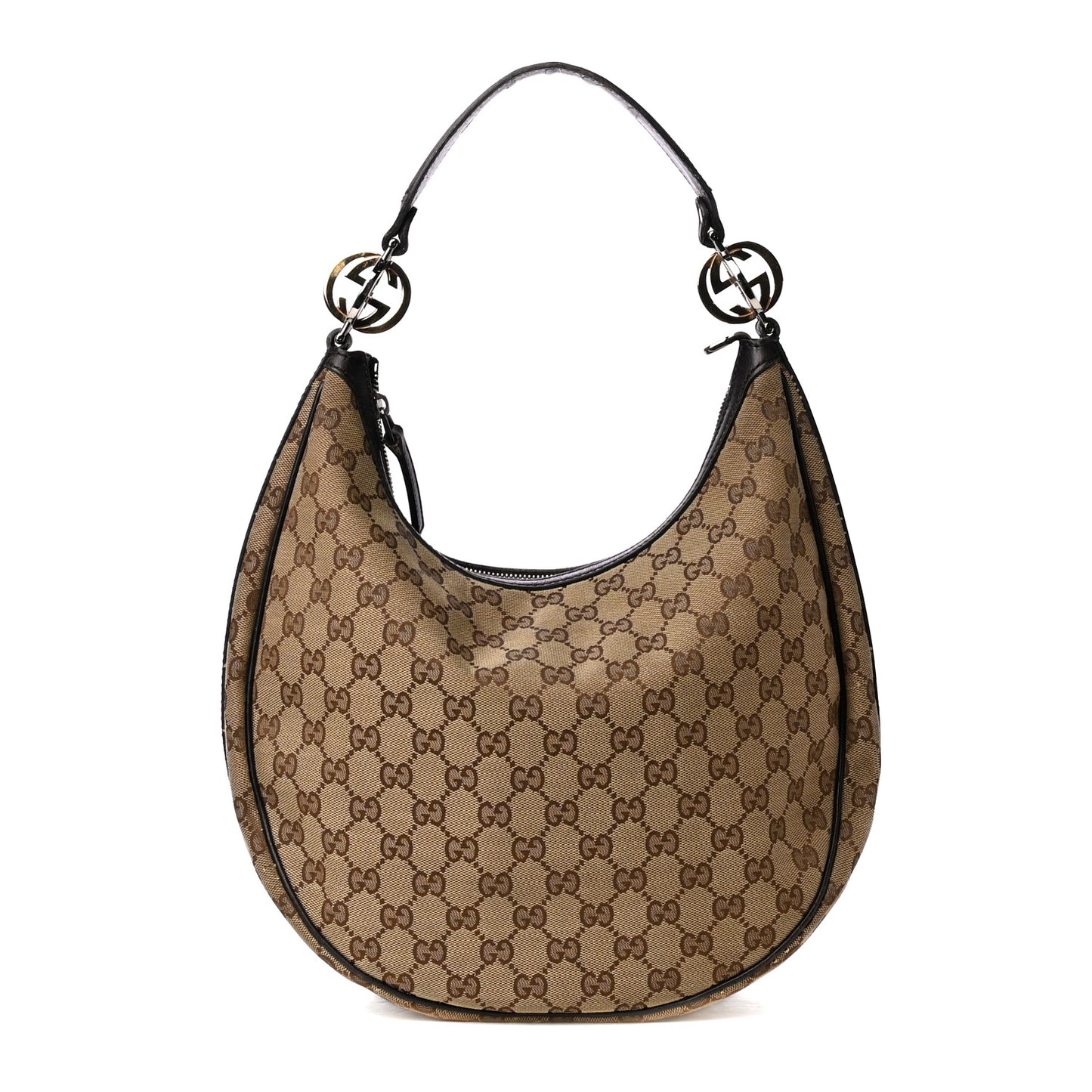 Monogram Medium GG Twins Hobo Black