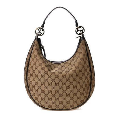 Gucci Monogram Medium GG Twins Hobo Black 1 of 4
