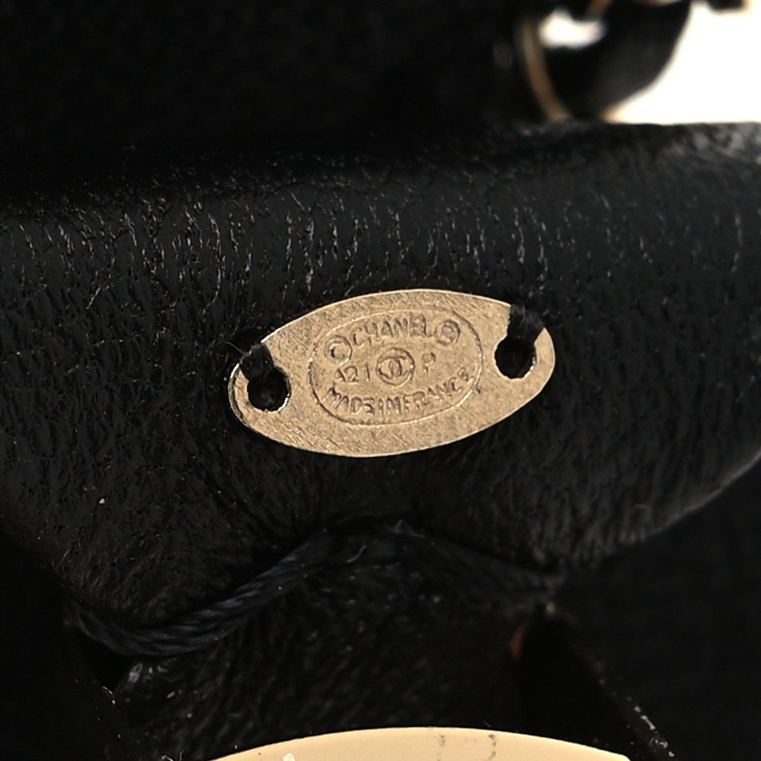 Chanel Lambskin Bow Chain CC Hair Clip Black 4 of 4