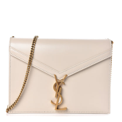 Saint Laurent Calfskin Monogram Cassandra Clasp Bag Porcellana 1 of 14