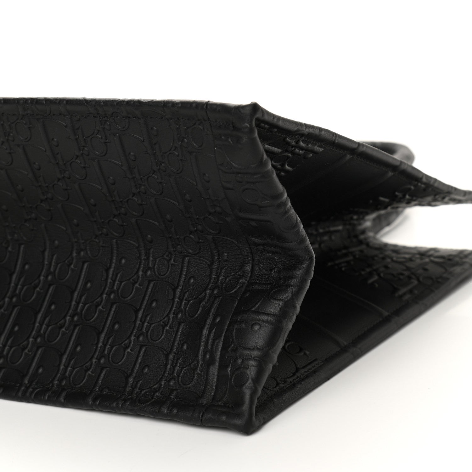 Christian Dior Oblique Calfskin Embossed Medium Book Tote Black 10 of 10