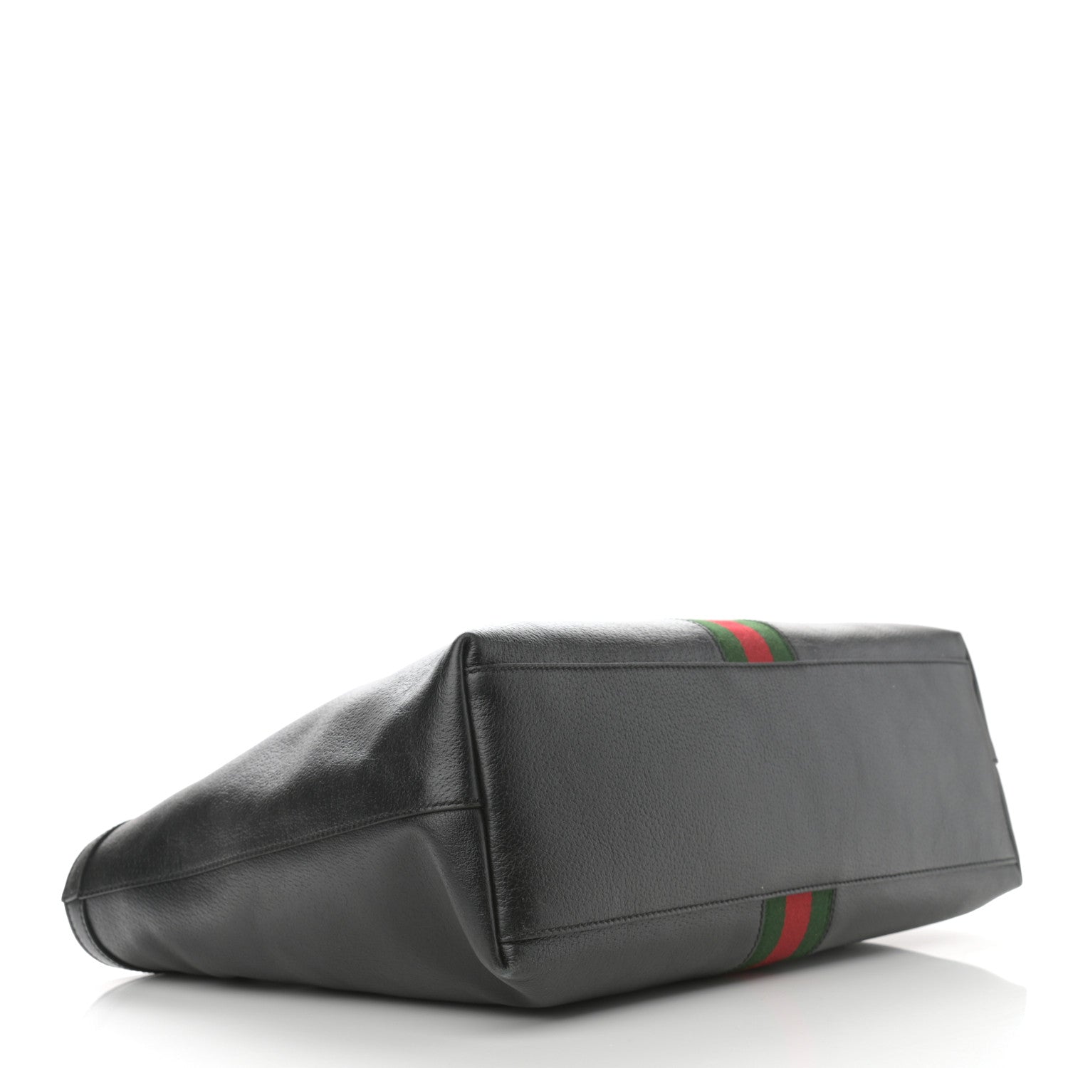 Gucci Textured Calfskin Web Medium Ophidia Shopping Tote Black 4 of 14