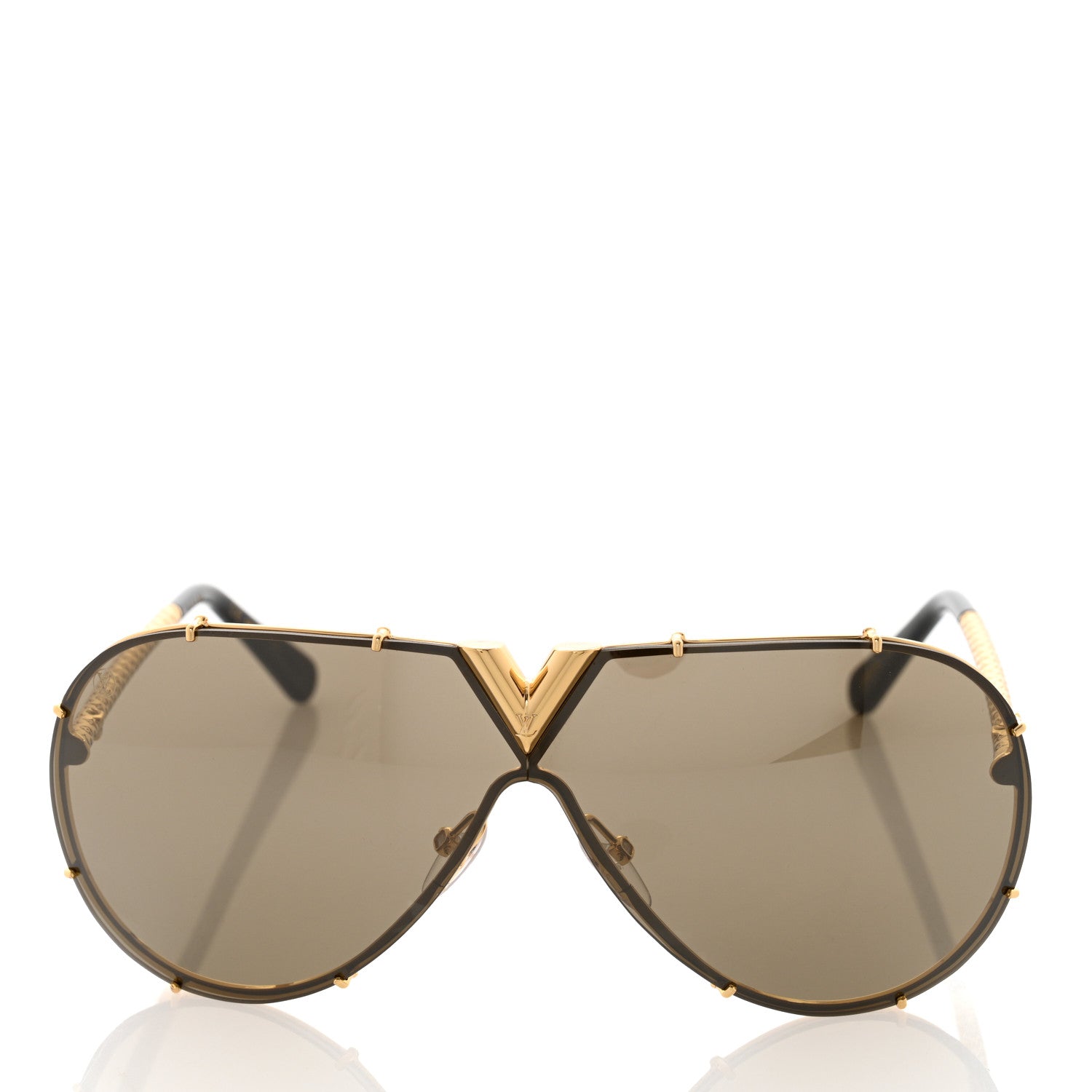 Louis Vuitton Metal LV Drive Sunglasses Z0897W Black Gold 2 of 8