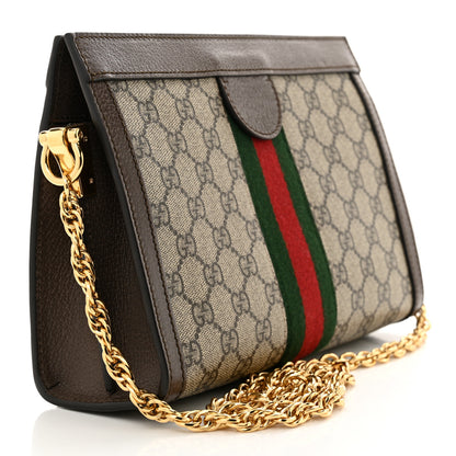 Gucci GG Supreme Monogram Web Small Ophidia Chain Shoulder Bag Brown 3 of 10