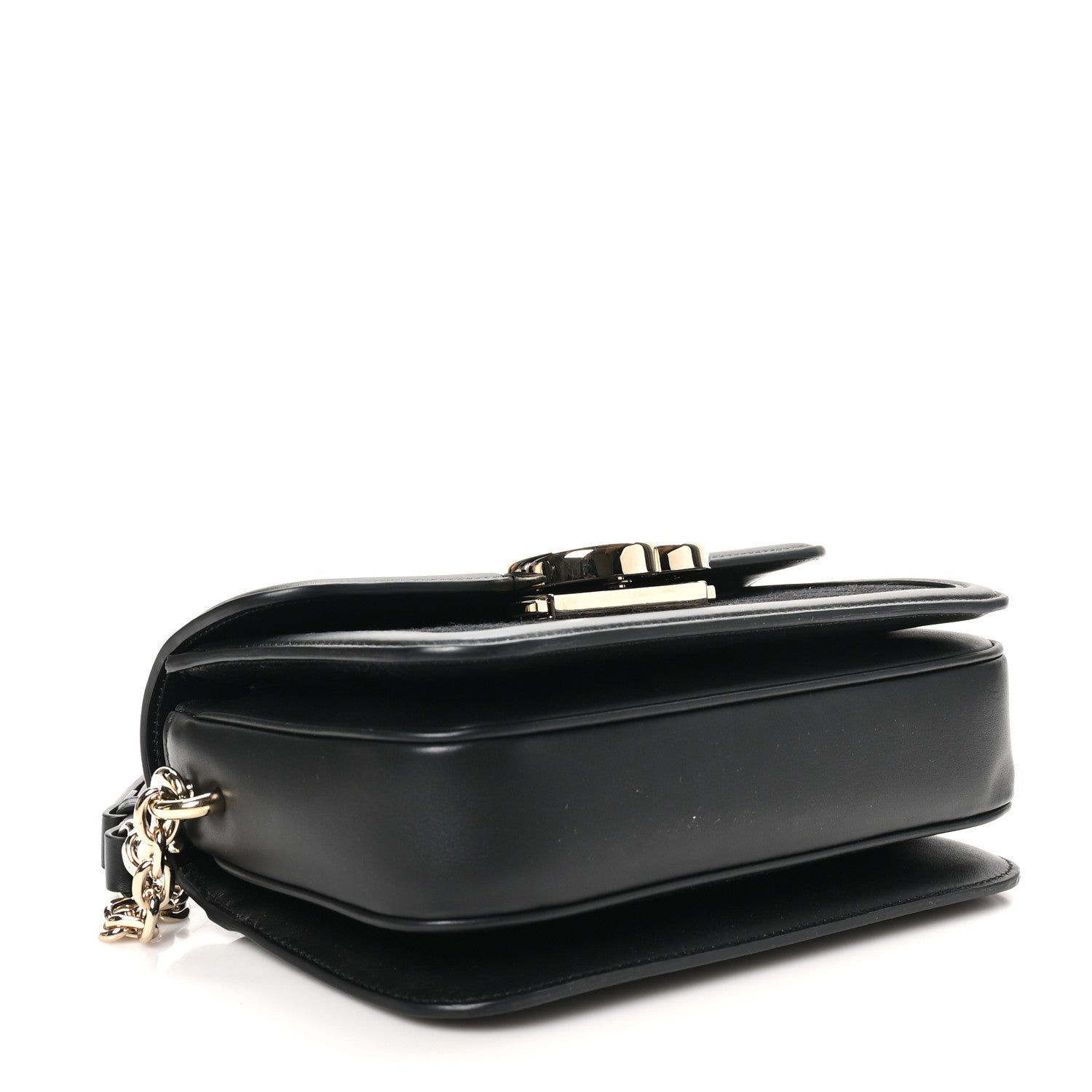 Gucci Crepe Wool Silk GG Monogram Go Small Shoulder Bag Black 5 of 10
