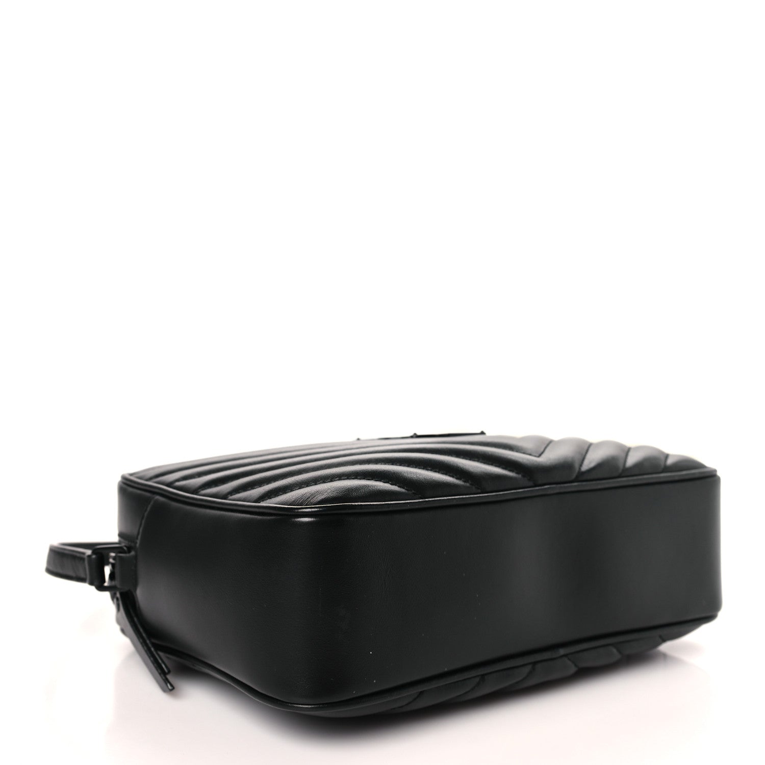 Saint Laurent Calfskin Matelasse Monogram Monochrome Lou Camera Bag Black 4 of 9