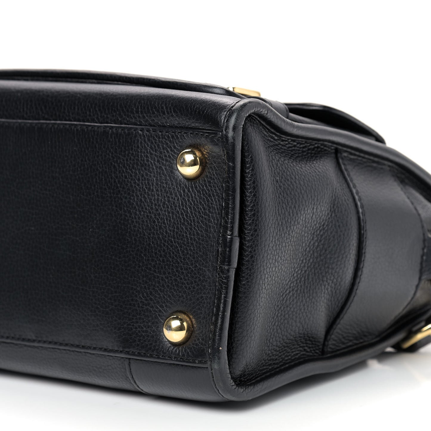 Grained Calfskin Cruz Tote Black