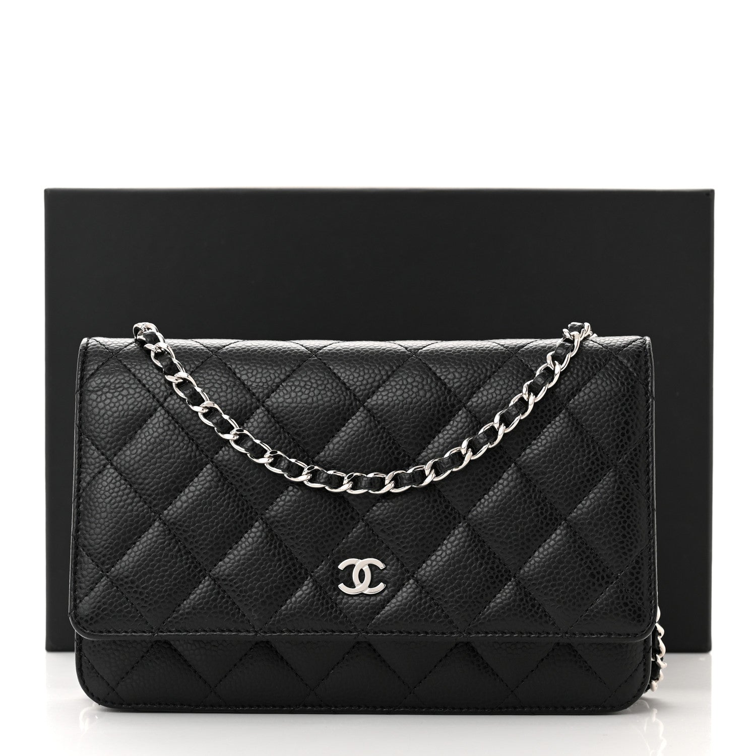 Chanel Caviar Quilted Wallet on Chain WOC Black 12 of 12