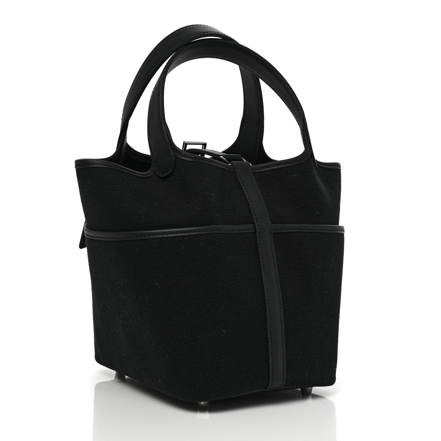 Hermes Toile Goeland Swift Cargo Picotin Lock 18 Black 3 of 10