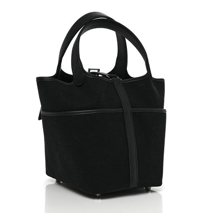 Hermes Toile Goeland Swift Cargo Picotin Lock 18 Black 3 of 10