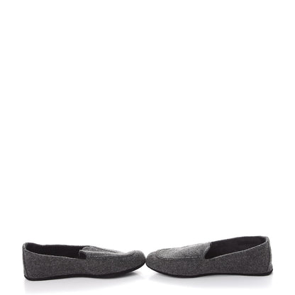 Prada Felt Slippers Loafers 37 Anthracite 6 of 12