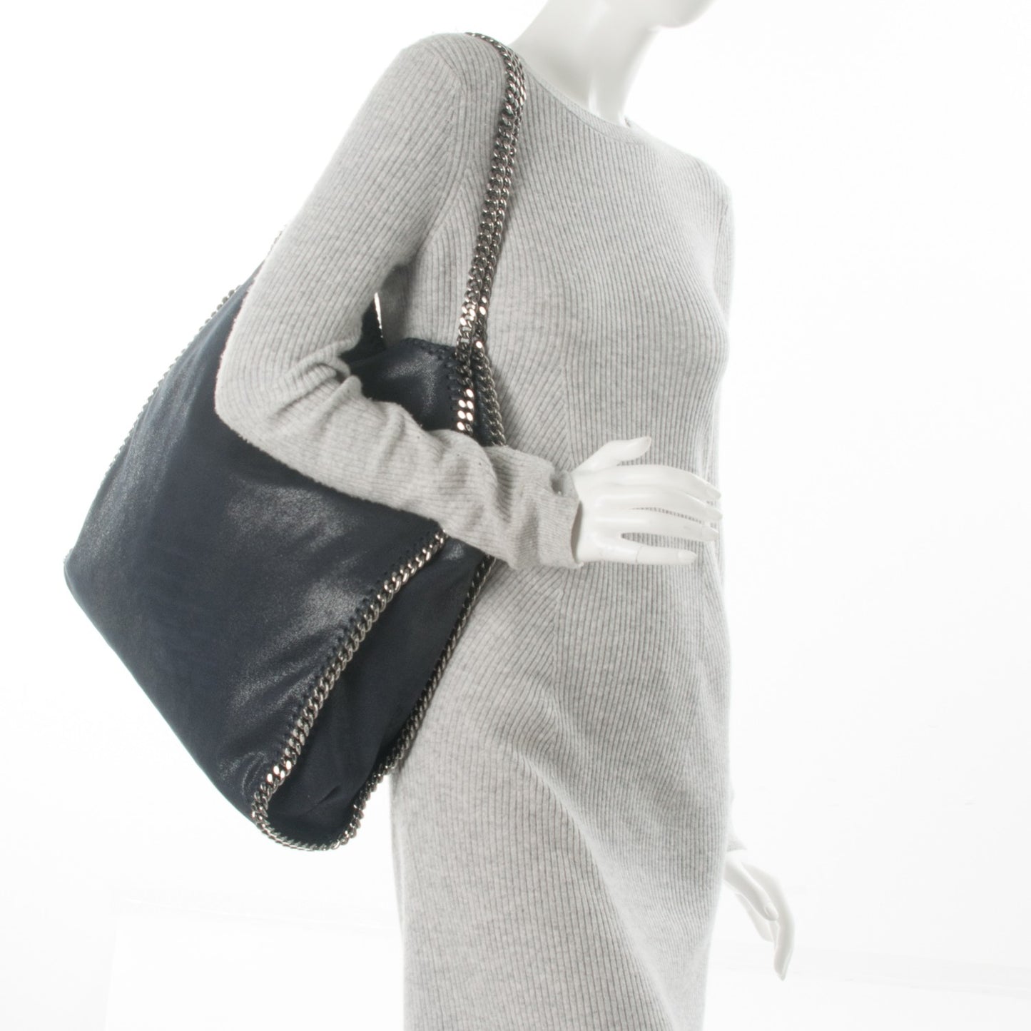 Shaggy Deer Big Falabella Tote Navy