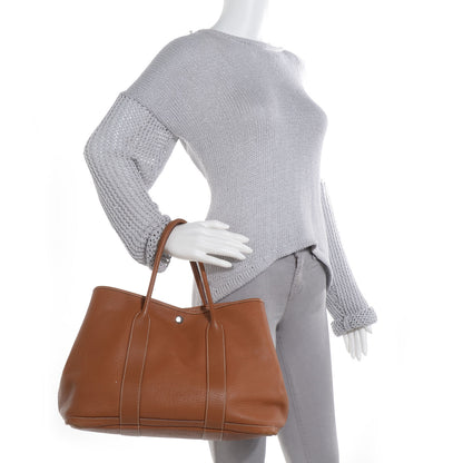 Hermes Vache Fjord Garden Party Tote 36 MM Gold 2 of 6