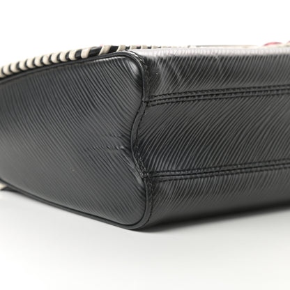 Louis Vuitton Epi Braided Twist Shoulder Bag MM Black 9 of 11