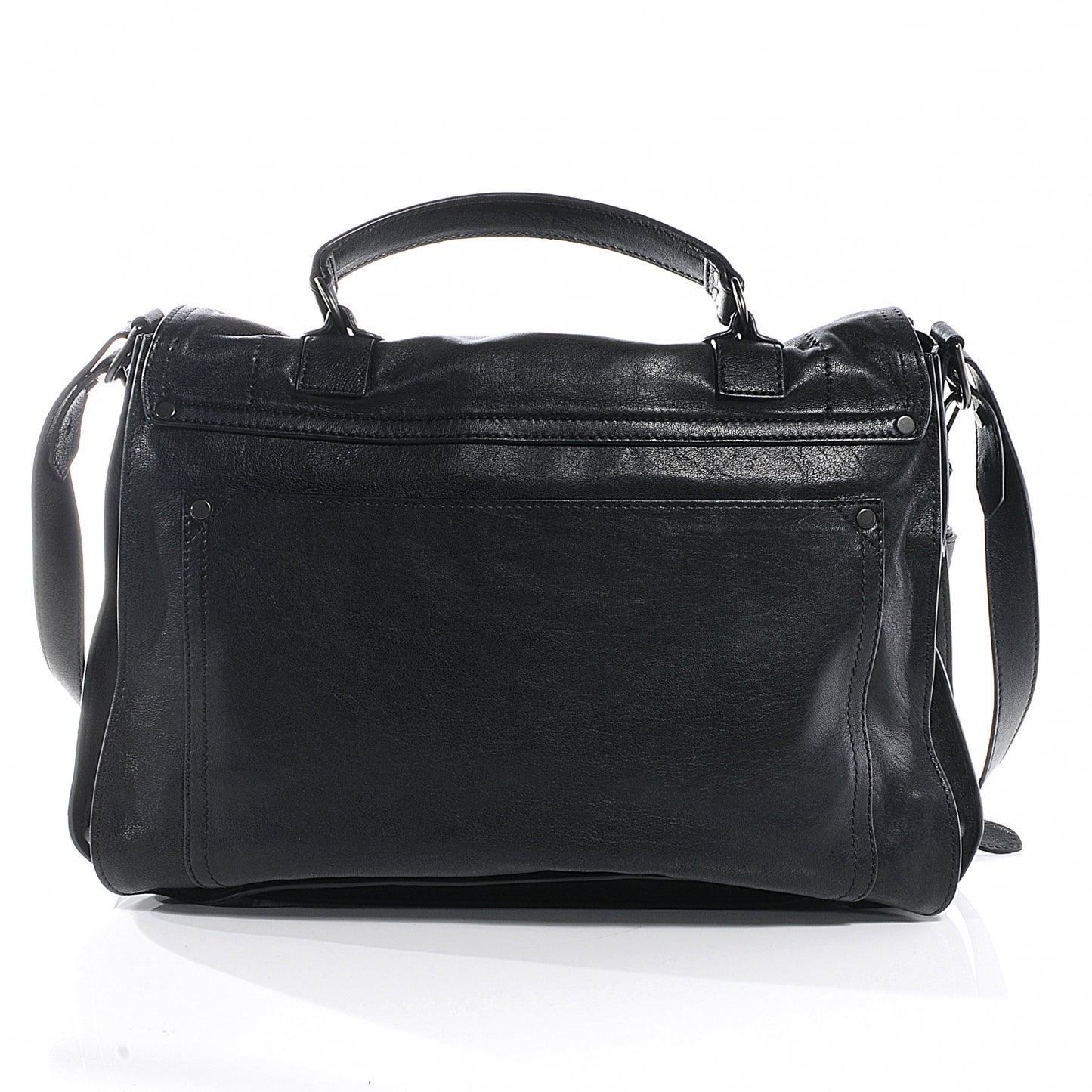 Lambskin PS1 Extra Large Satchel Black