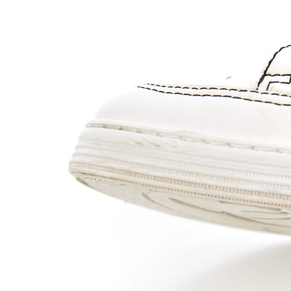Chanel Calfskin Womens Logo Sneakers 39 White Black 15 of 23