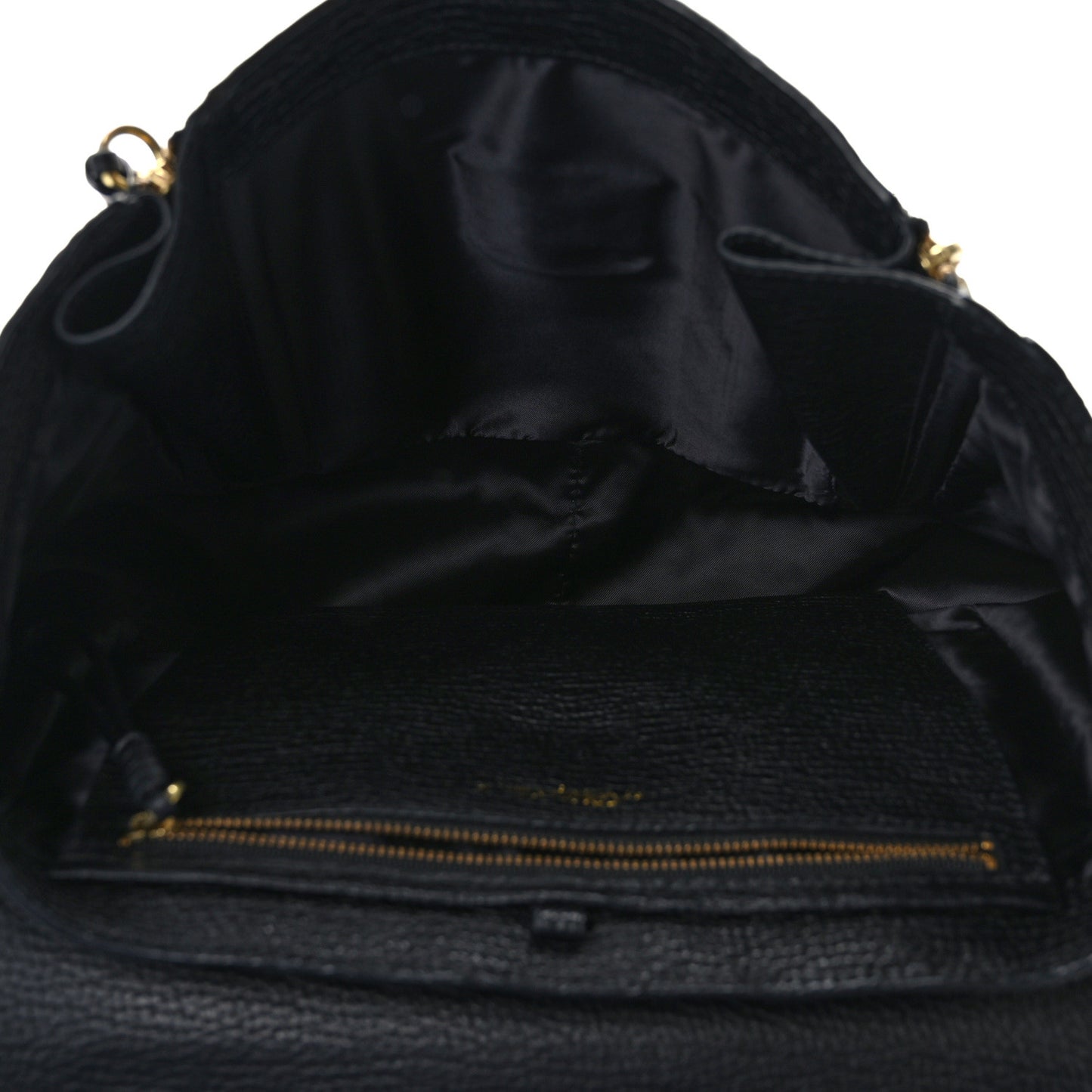 Textured Calfskin Medium Pashli Satchel Black
