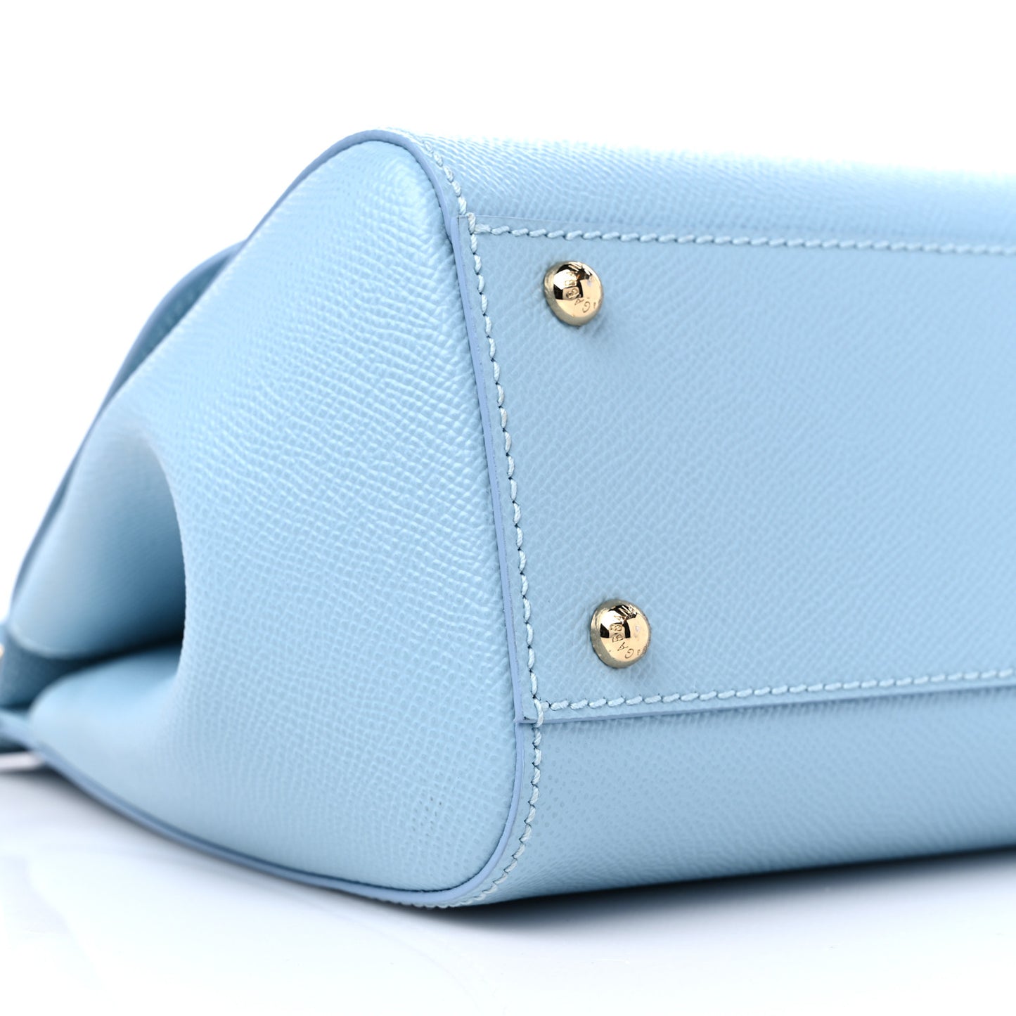 Dauphine Calfskin Miss Sicily Satchel Light Blue