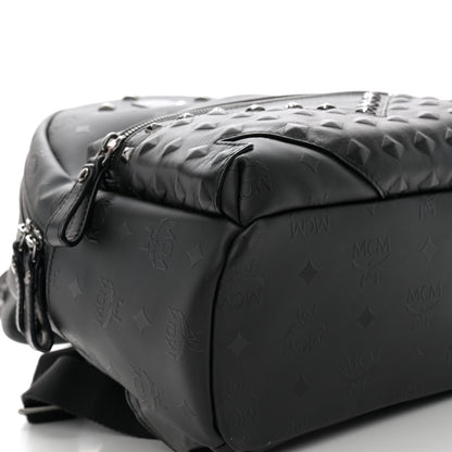 MCM Visetos Crystals Studded Stark Small Backpack Black 9 of 10